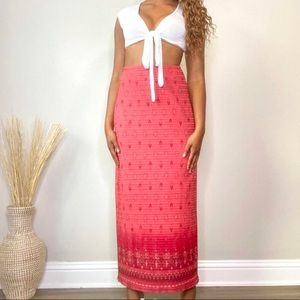 Pink ombre Maxi Skirt